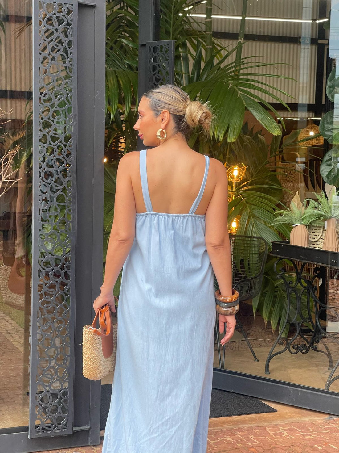 VESTIDO MARIA FLOR AZUL